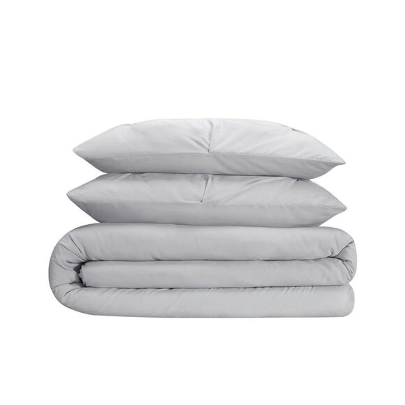 Serta - Simply Clean Antimicrobial Pleated Full and Queen Duvet Set,3 Piece - Picture 6 of 9